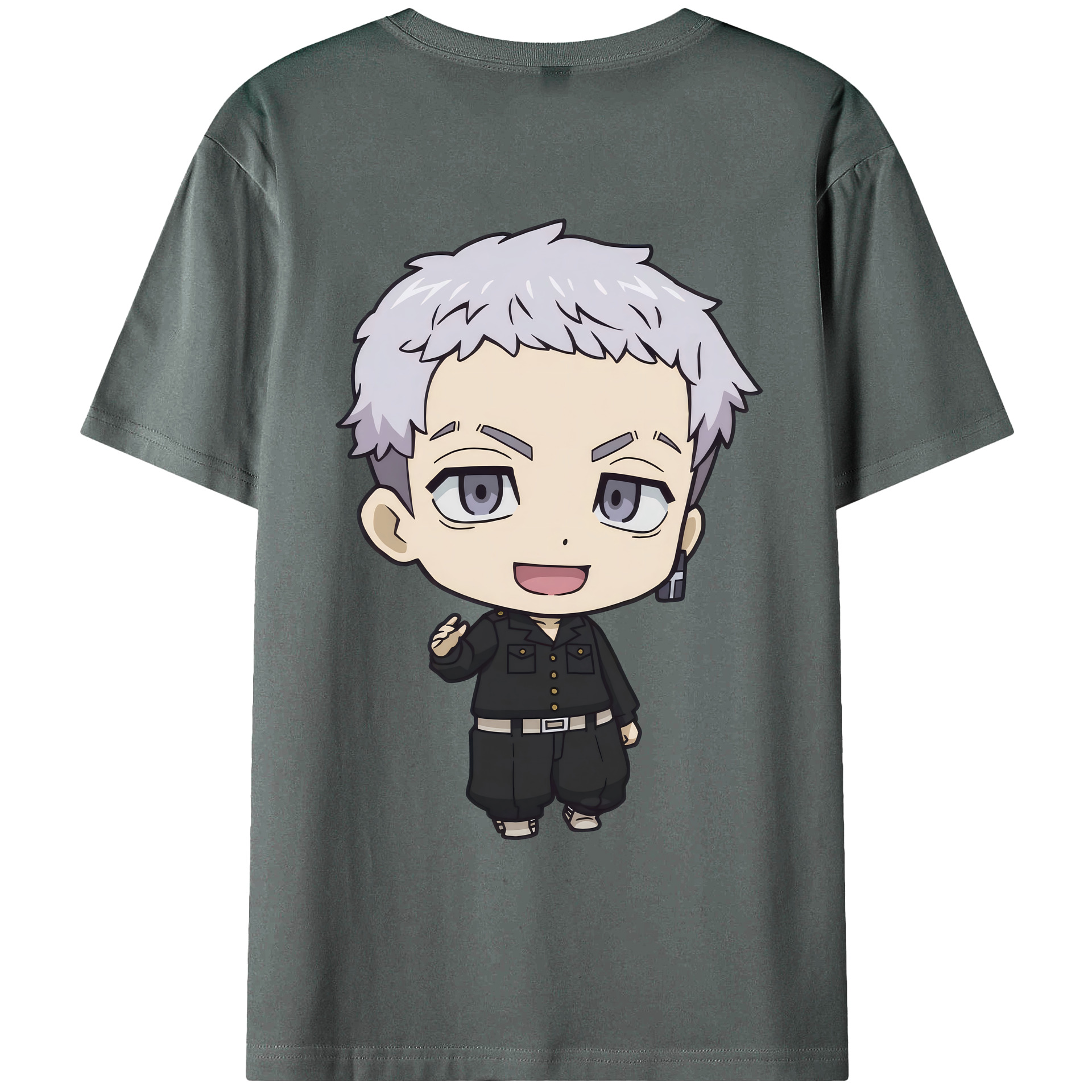 （画像用） 東京リベンジャーズ Tokyo Revengers 綿100％ メンズ半袖Tシャツ（バックプリント） 通気性